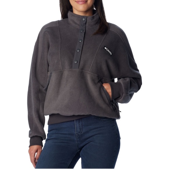 Columbia Women’s Wintertrainer Fleece Pullover in Shark Gray $90 MSRP NWT - Picture 4 of 5